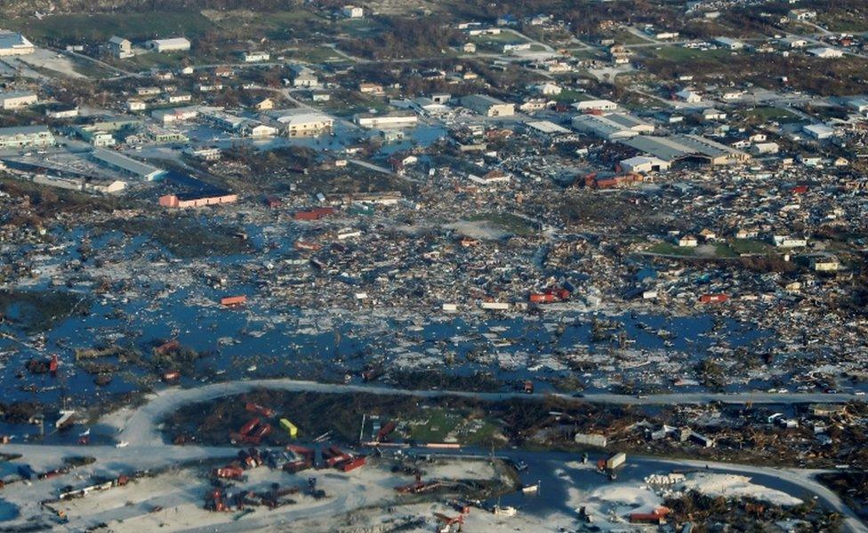 Devastation in the Abacos, northern Bahamas