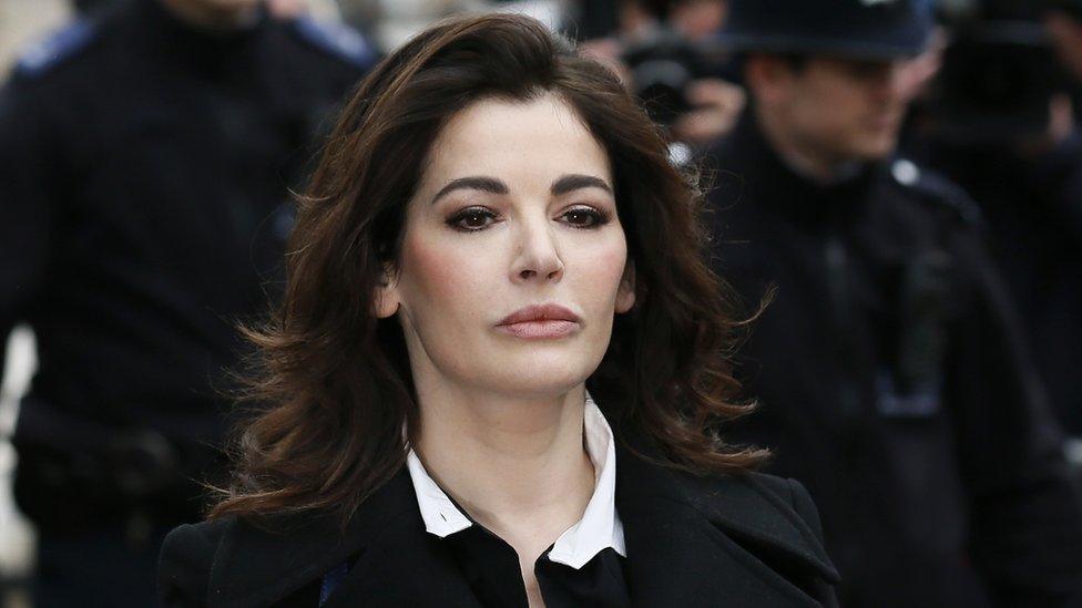 Nigella Lawson arriving at Isleworth Crown Court in 2013