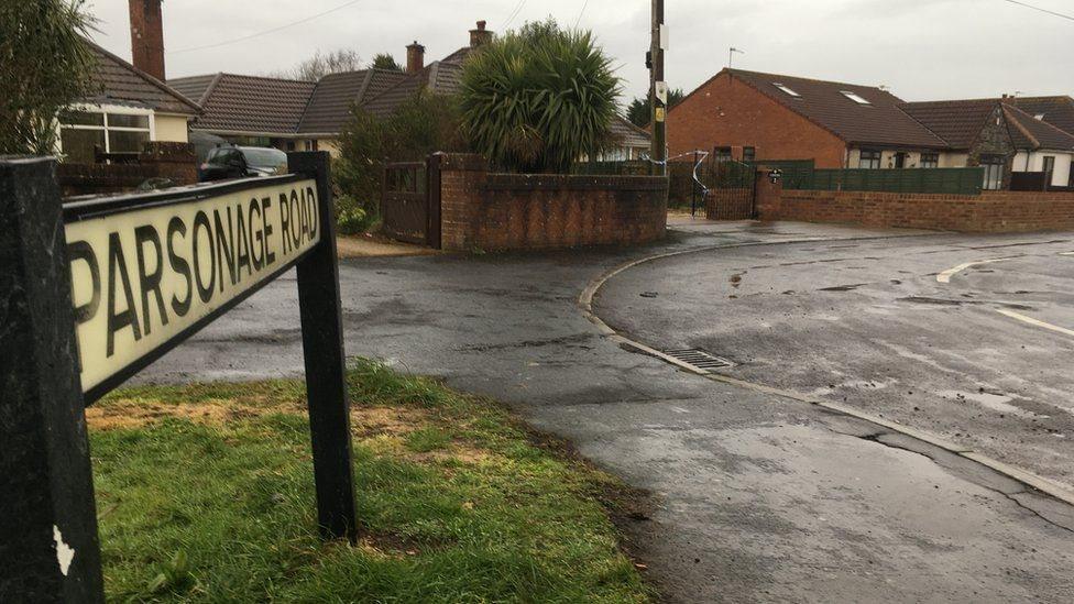 The incident took place at the couple's home in Berrow