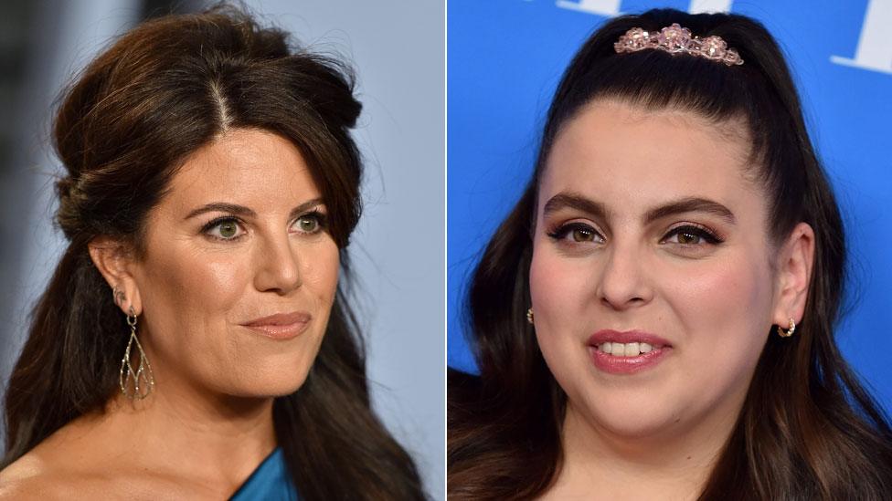 Monica Lewinsky and Beanie Feldstein