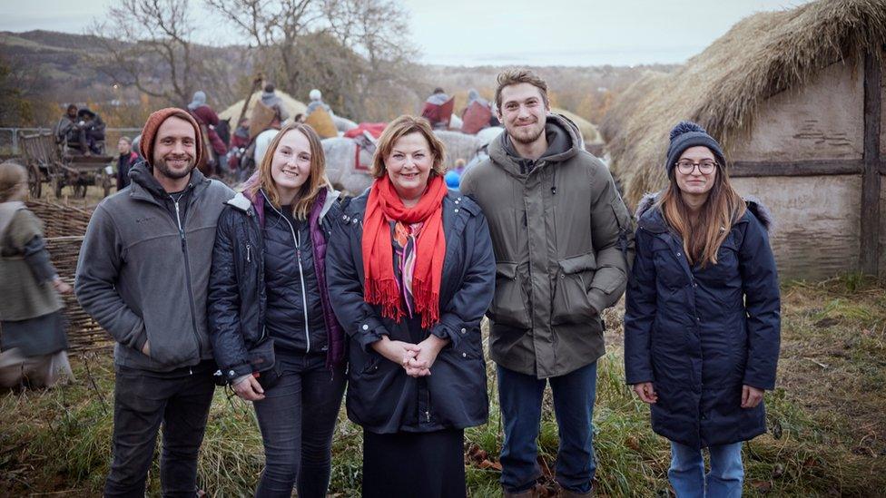 Fiona Hyslop visits Outlaw King