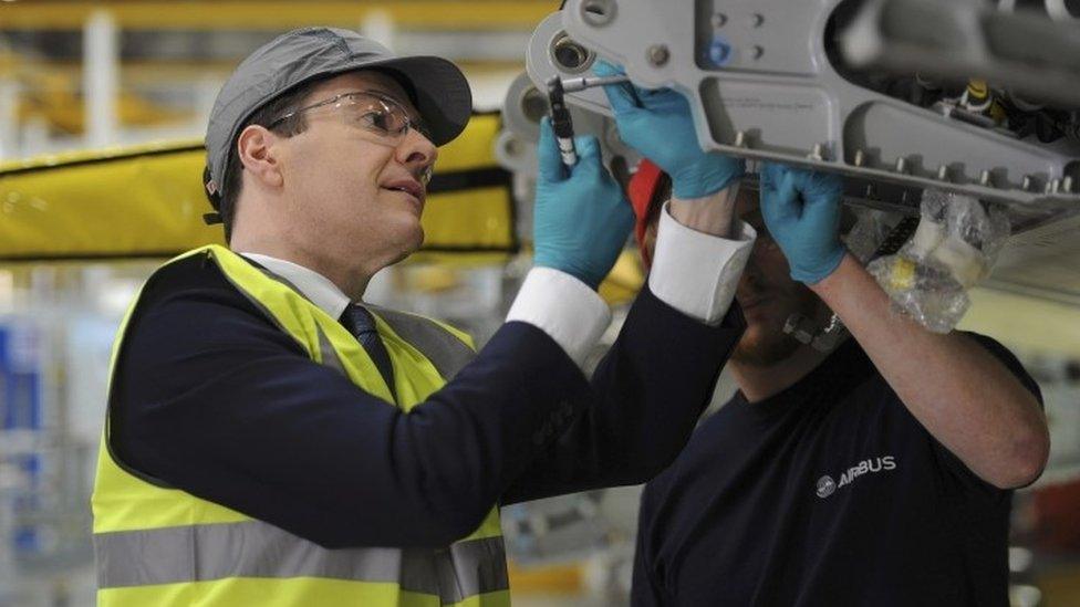 George Osborne at Airbus in Filton