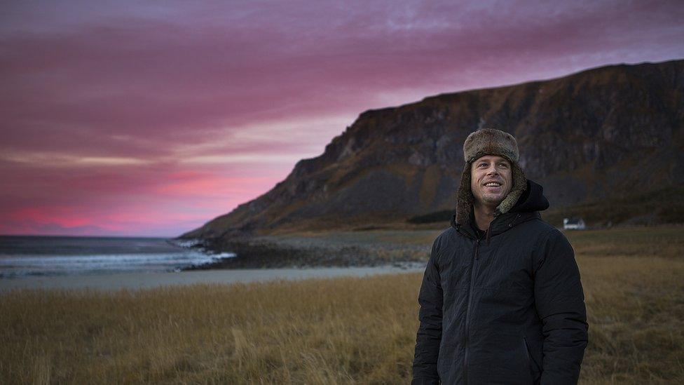 Surfer Mick Fanning in Norway