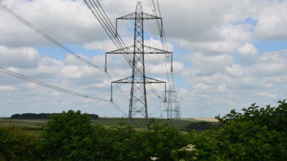 Pylons in Dorset