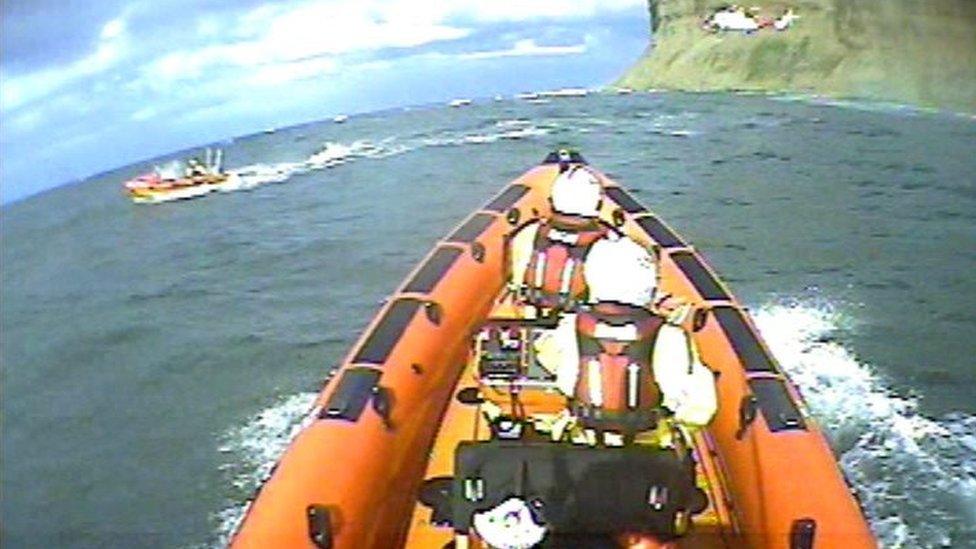 A rescue in action