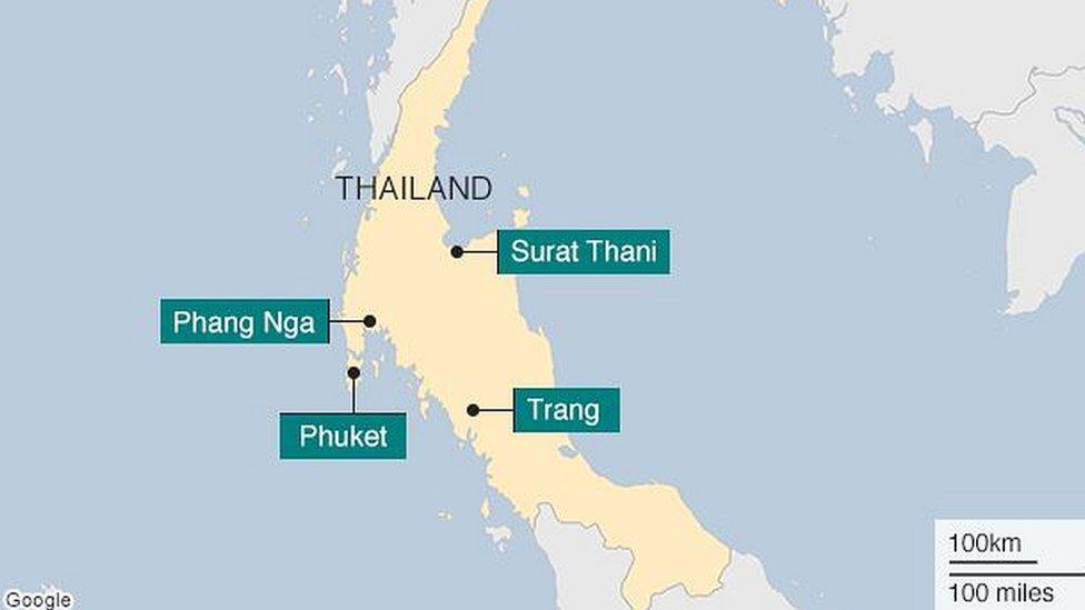 Thailand map