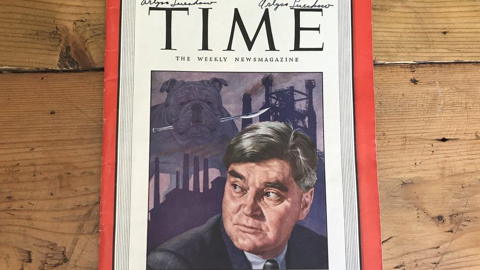 The front cover of Time magazine, featuring Aneurin Bevan