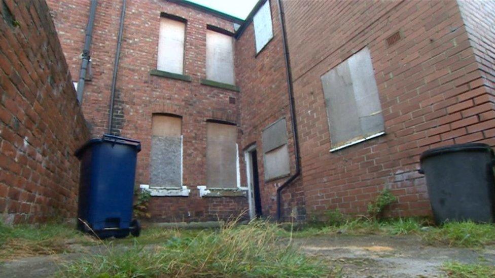 Empty flats in Lemington, Newcastle upon Tyne