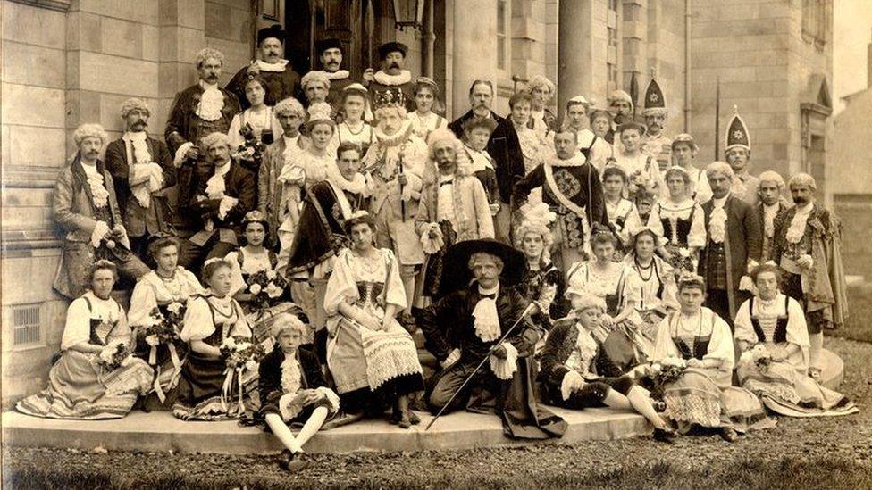 Gondoliers performers at the Adam Smith Theatre in 1899 in Kirkcaldy