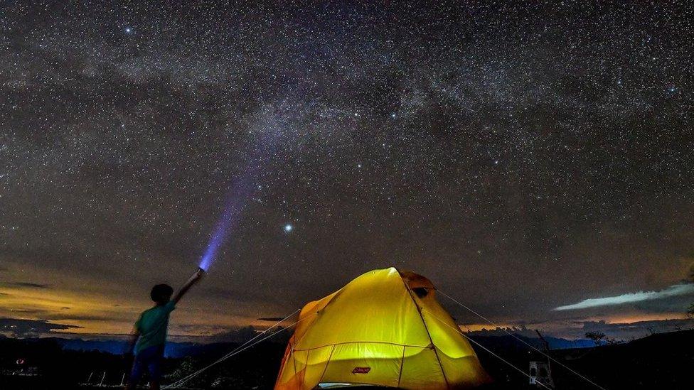 stargazing in the desert