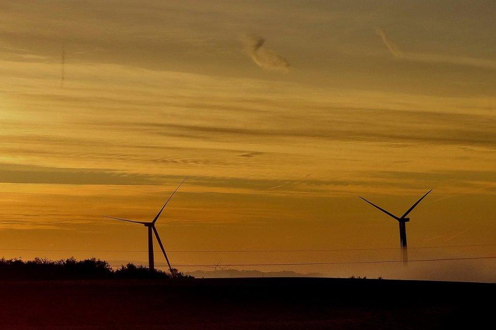 Wind turbines in Cudworth