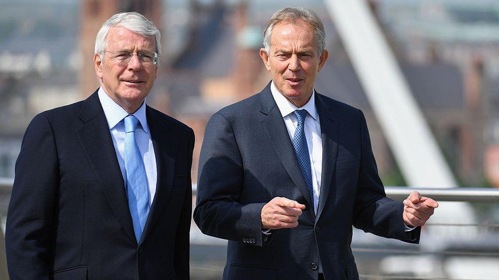 John Major and Tony Blair