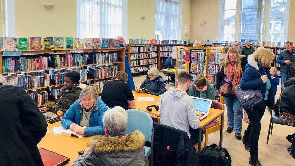 People in Ferryhill Library