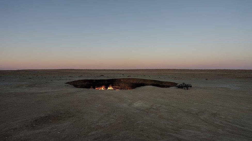 The Gateway to Hell crater