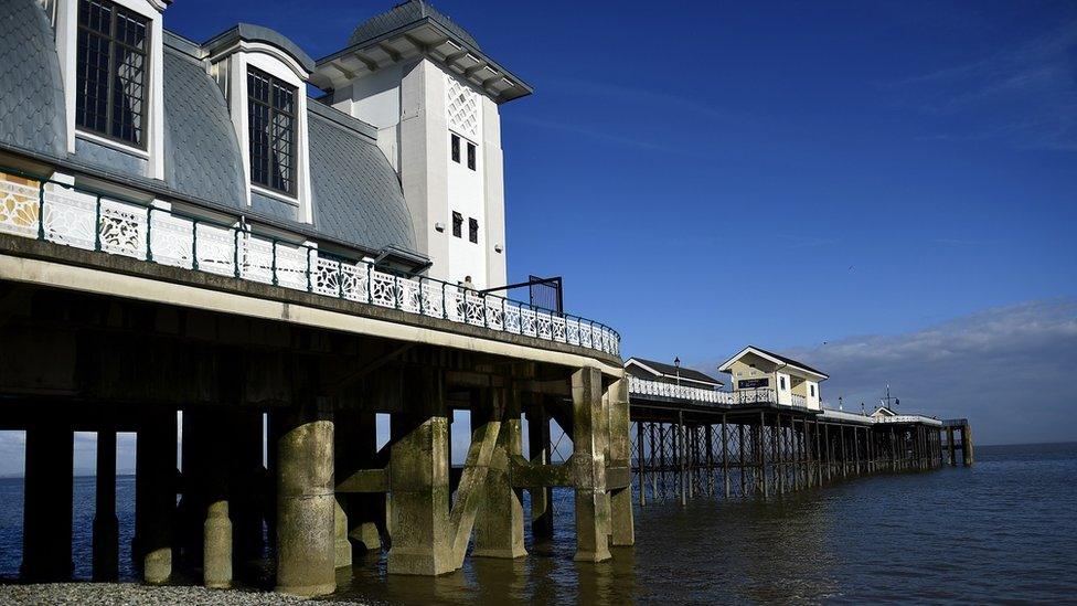 Penarth Pavilion and pier in 2015