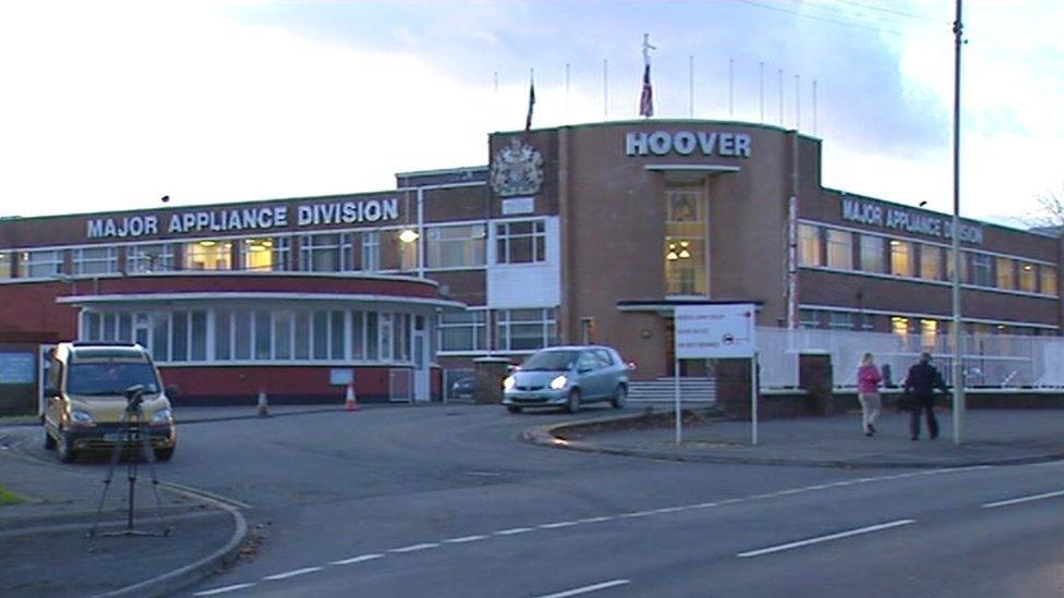 Hoover factory Merthyr Tydfil