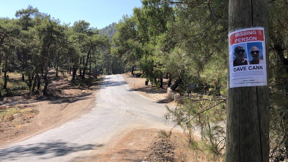 The road out of Hisaronu towards the walking trail which David Cann's family believe he took