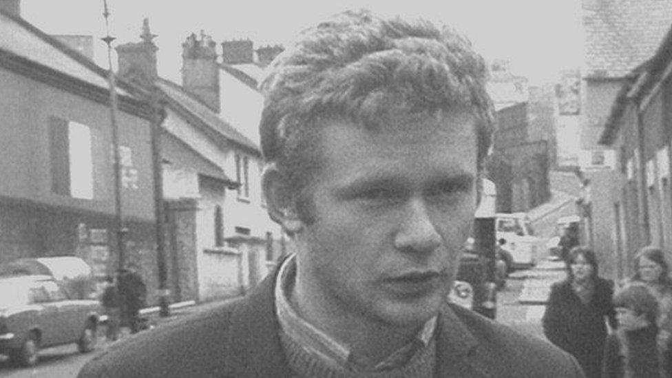 A young Martin McGuinness in Londonderry