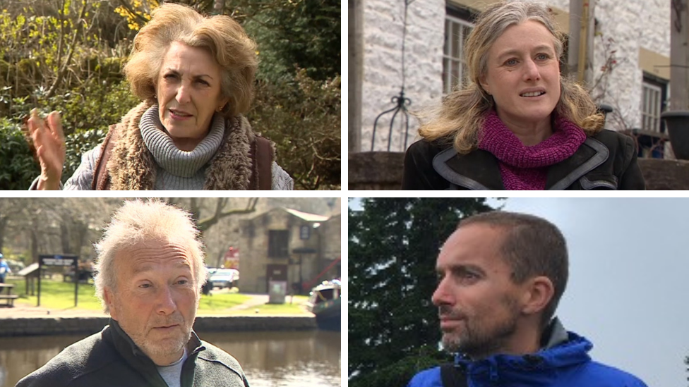 Clockwise from top left: Edwina Currie, Ruth George, Lucas Jones and David Lomax