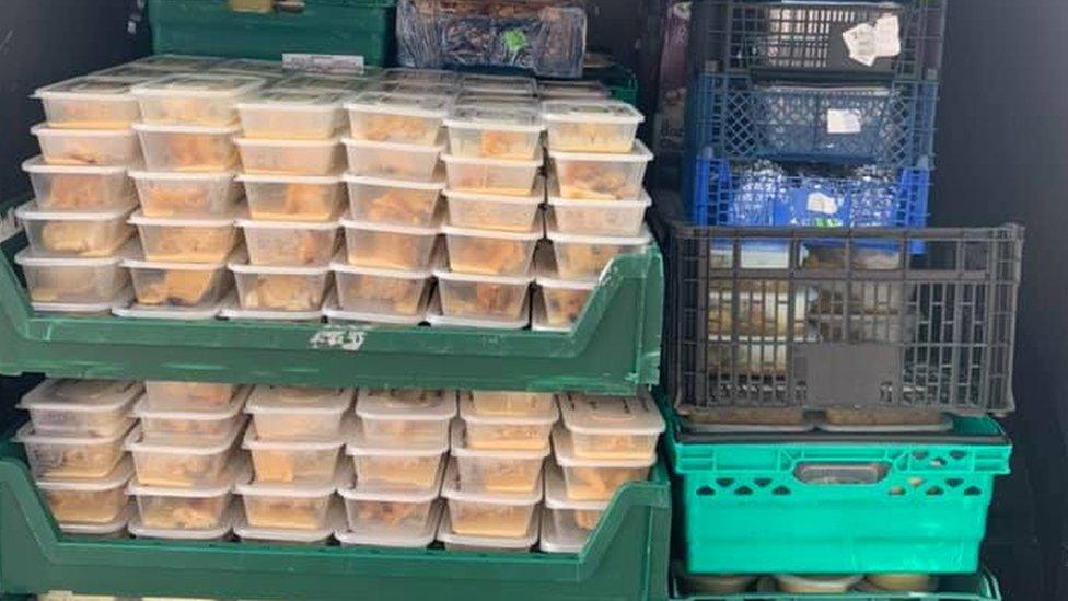 Meals heading for the University Hospital of Wales