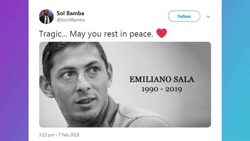 Sol Bamba tweeted condolences