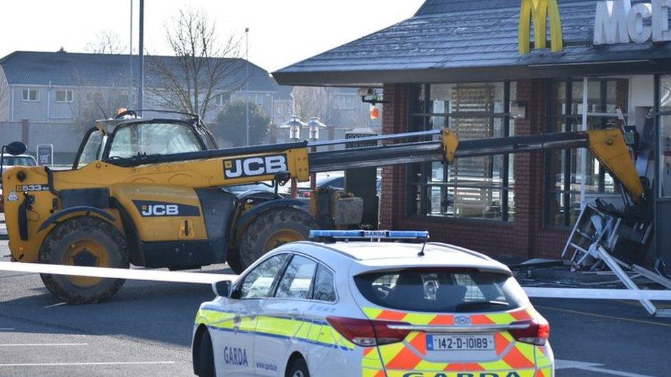 Telehander at Limerick McDonalds