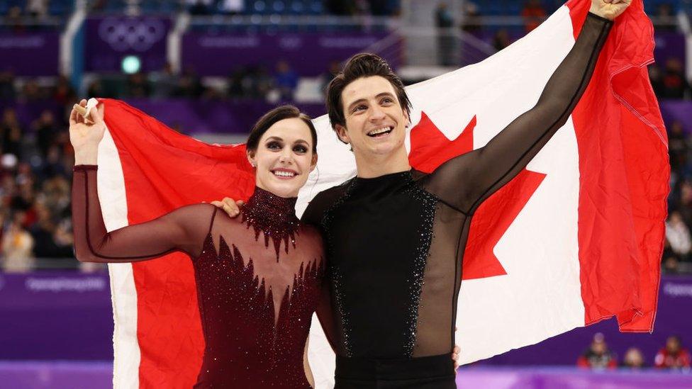 Tessa Virtue and Scott Moir