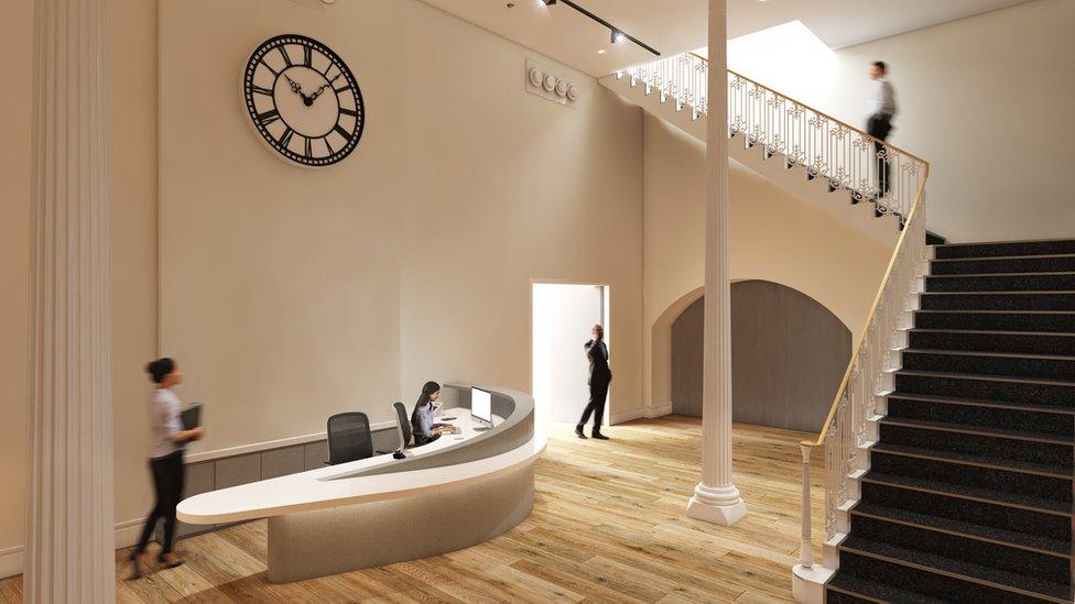 Artist's impression of new Northampton Museum reception