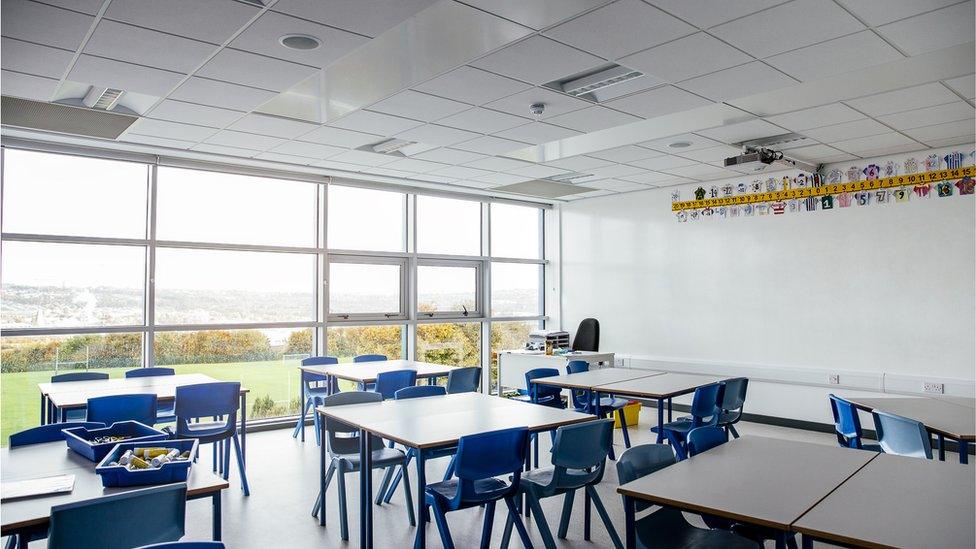 Empty classroom