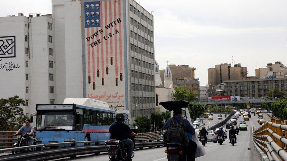 Anti-US mural in Tehran - 7 May