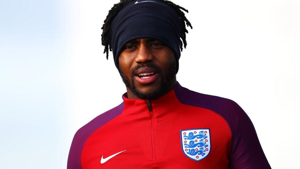 Danny Rose of England during an England training session ahead of the International Friendly match between England and Brazil on November 13, 2017.