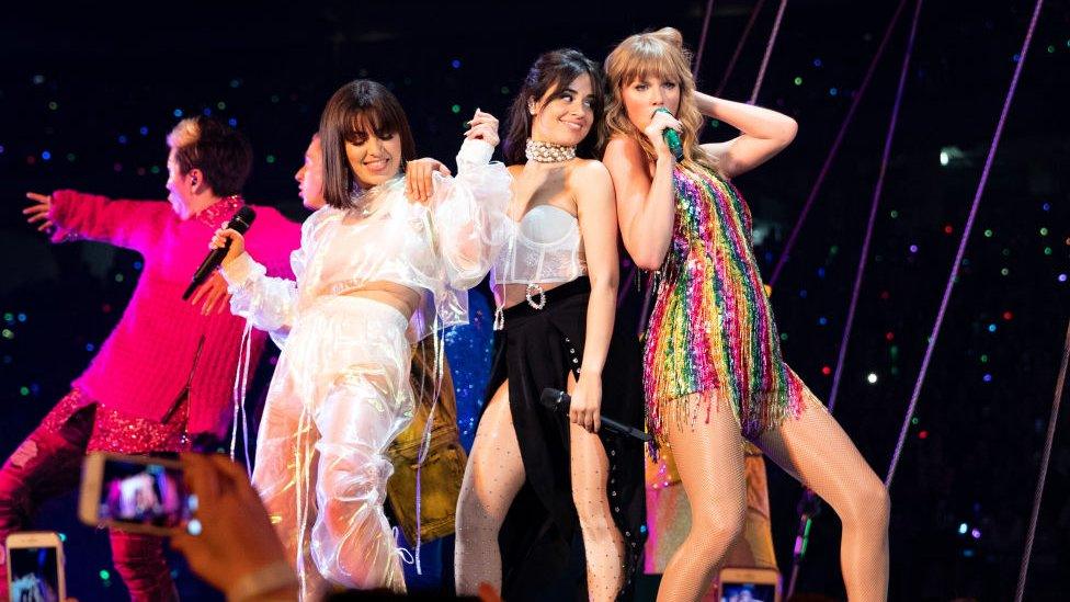 Charli XCX, Camila Cabello and Taylor Swift