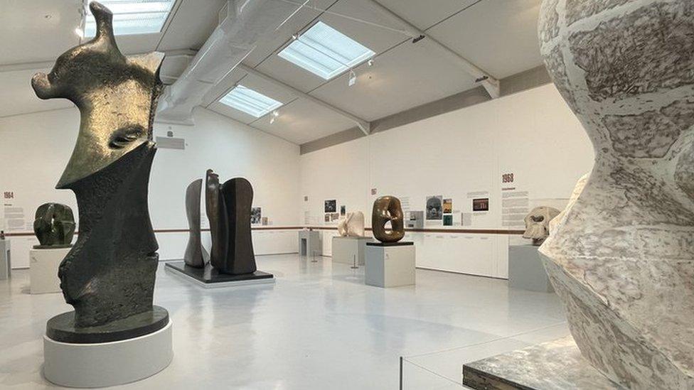 Henry Moore: The Sixties exhibition with sculptures