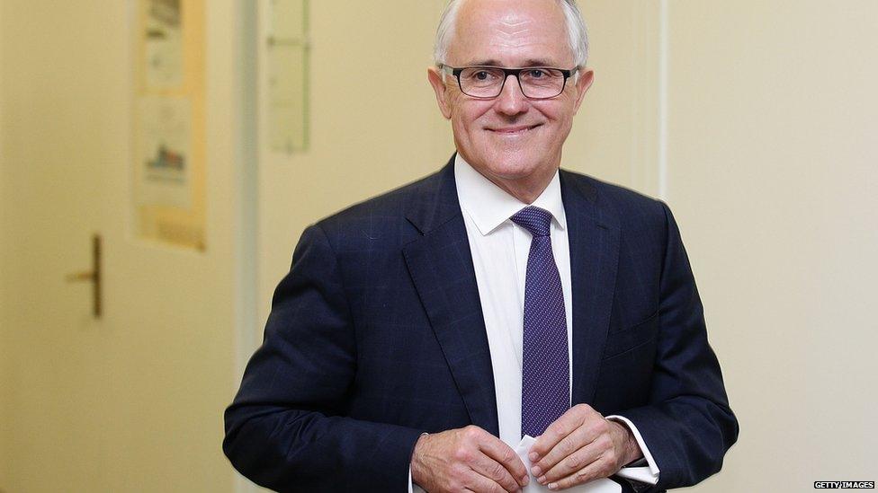 Australian Prime Minister designate Malcolm Turnbull