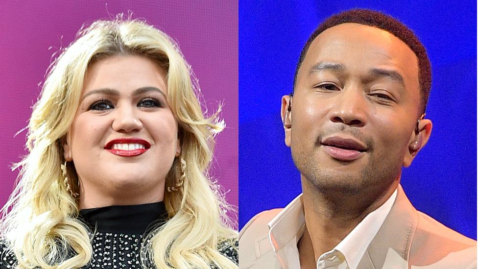 Kelly Clarkson and John Legend