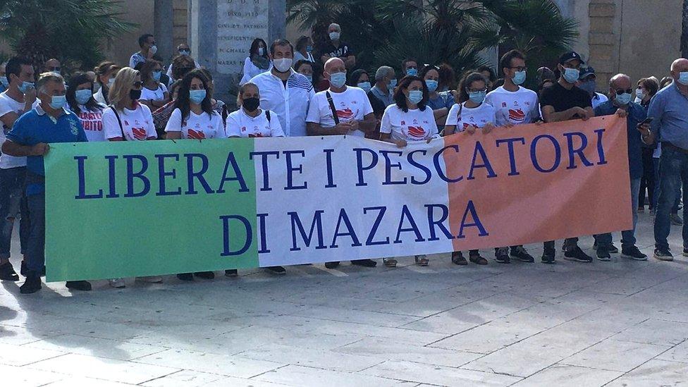 Demonstration in Mazara