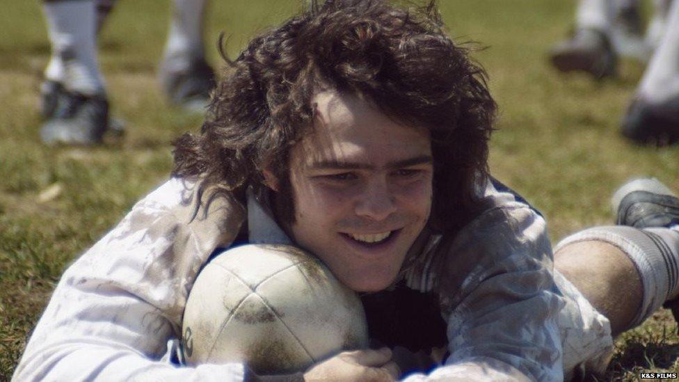 Still from El Clan showing Peter Lanzani portraying Alejandro Puccio