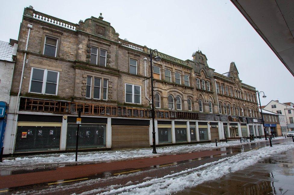 The empty Beales department store on Newgate Street