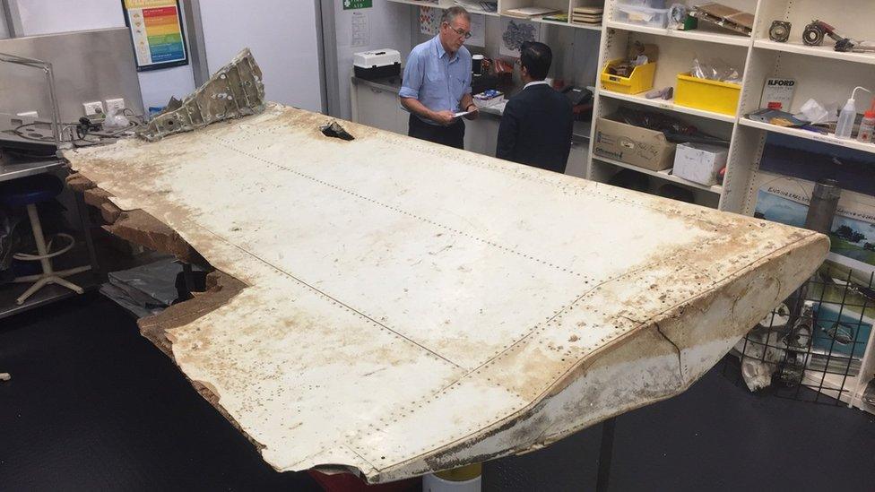 Airplane debris found off the coast of Tanzania found in June 2016