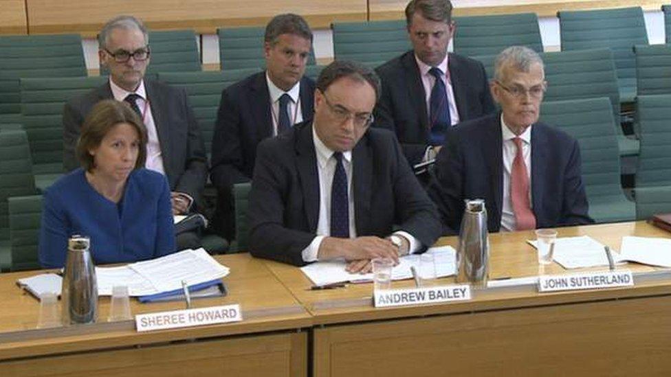 The Treasury Committee with senior officers from the FCA