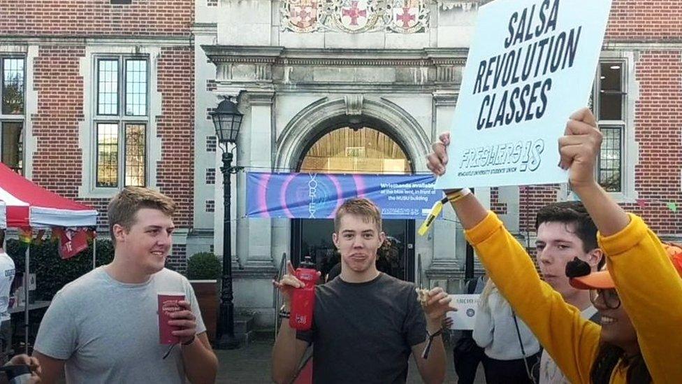 Students at Newcastle University