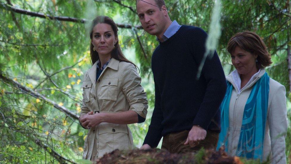 The Duke and Duchess of Cambridge in the Great Bear Rainforest