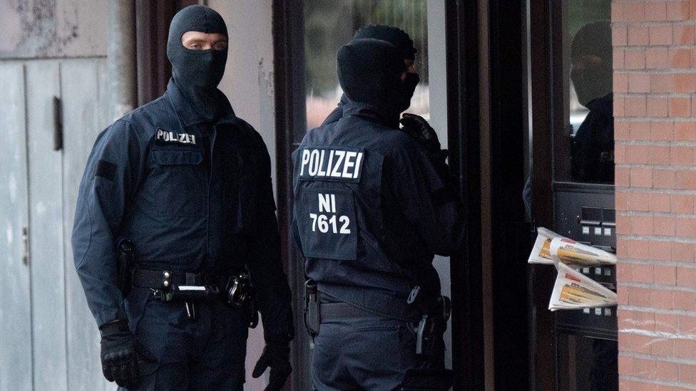 German special police team, file pic