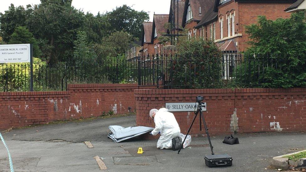 Scene of stabbing
