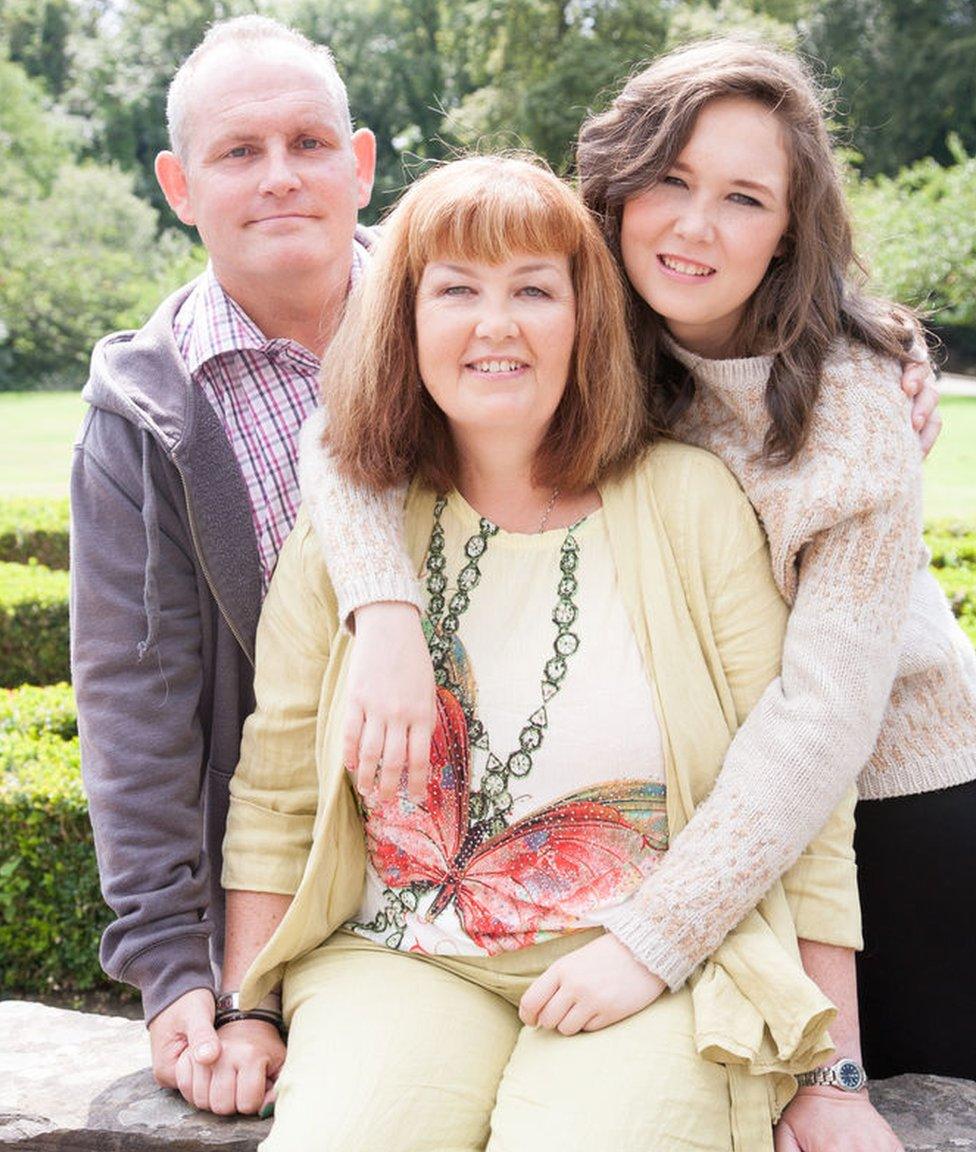 Karen Kitch with her husband Jason and daughter Amy