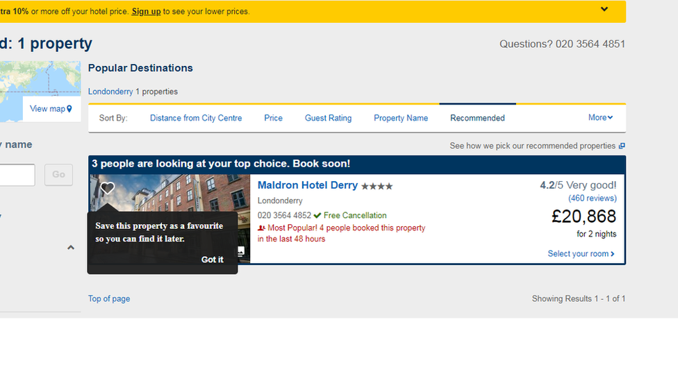 expedia screen shot