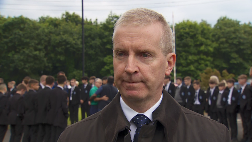 Finbar Madden, the principal of St Columb's College in Derry