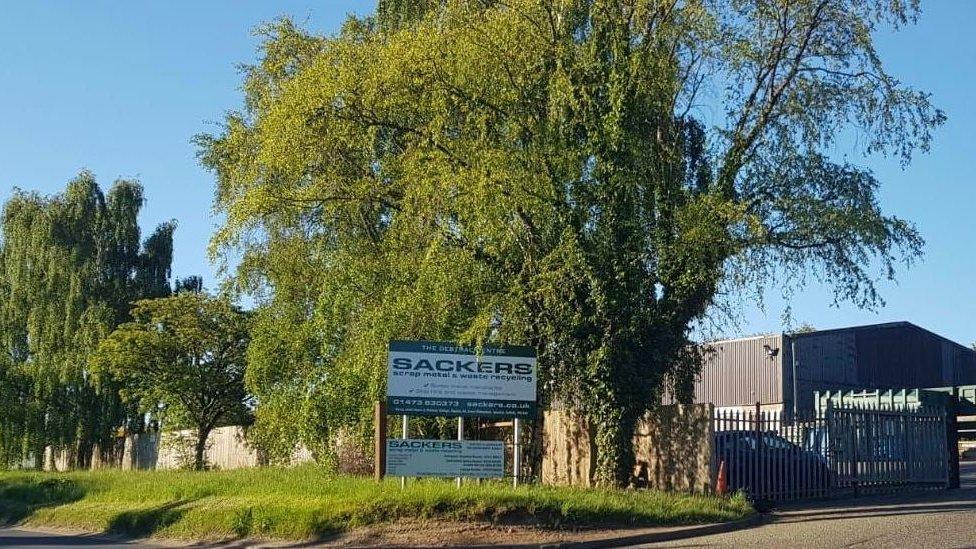 Sackers recycling plant in Suffolk