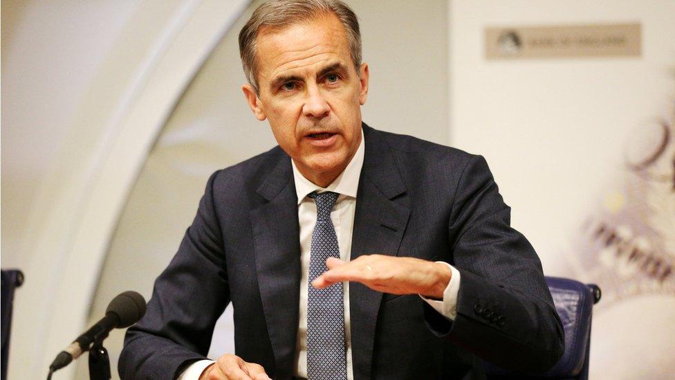 Bank of England governor Mark Carney