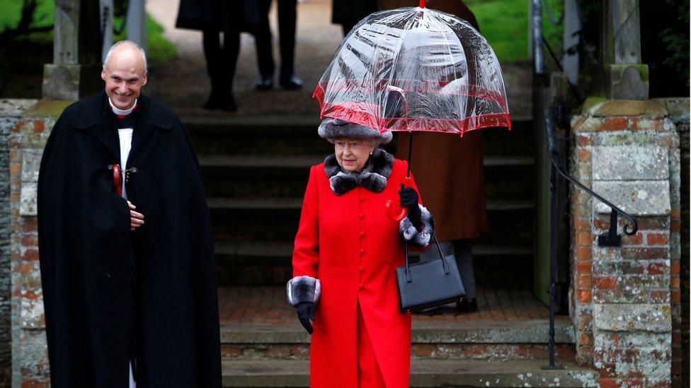 Canon Jonathan Riviere and the Queen